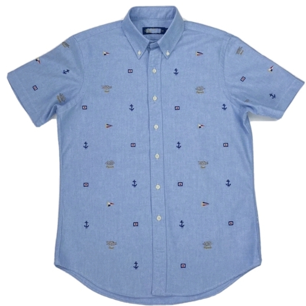 POLO RALPH LAUREN Men's Classic Fit Embroidered Short Sleeve Oxford Shirt